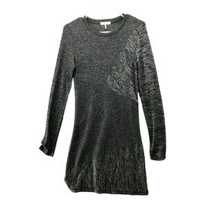 rag & bone Women's Grey Knit Long Sleeve Dress